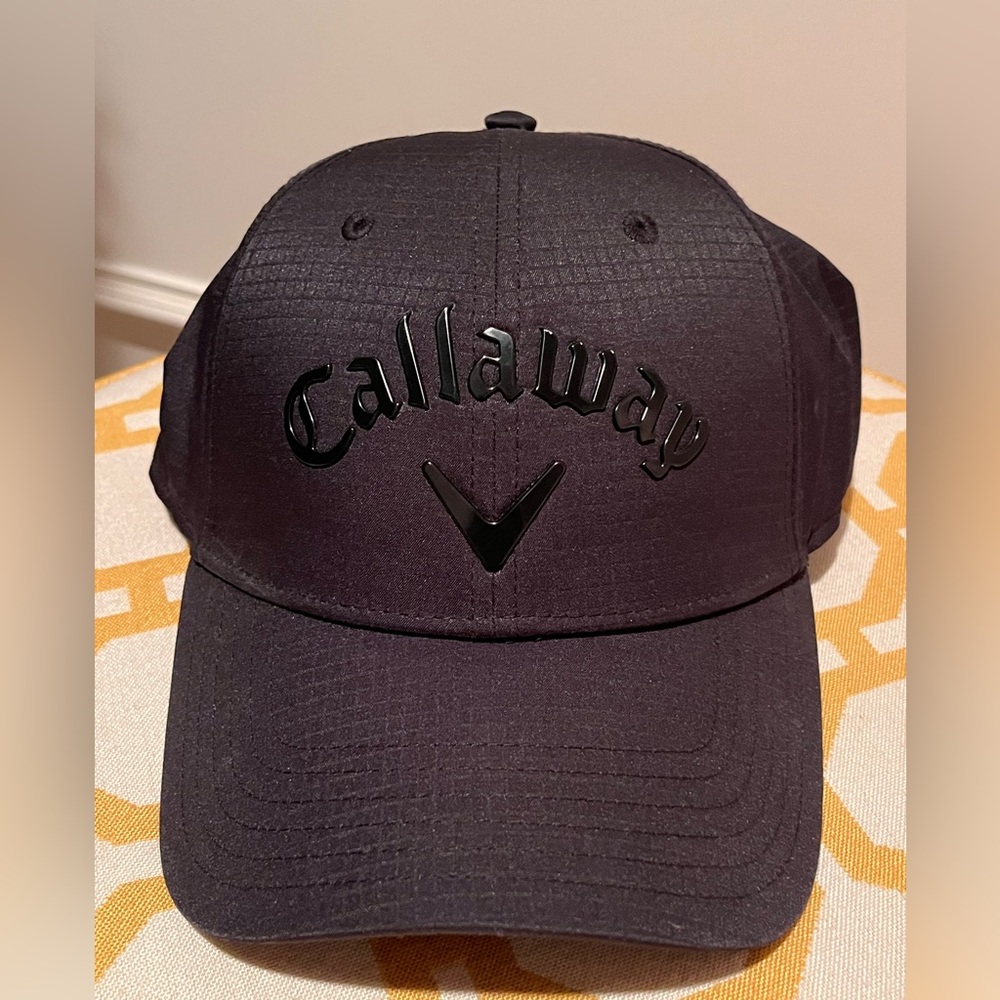 Callaway Black Polyester Ball Cap with Velcro Back